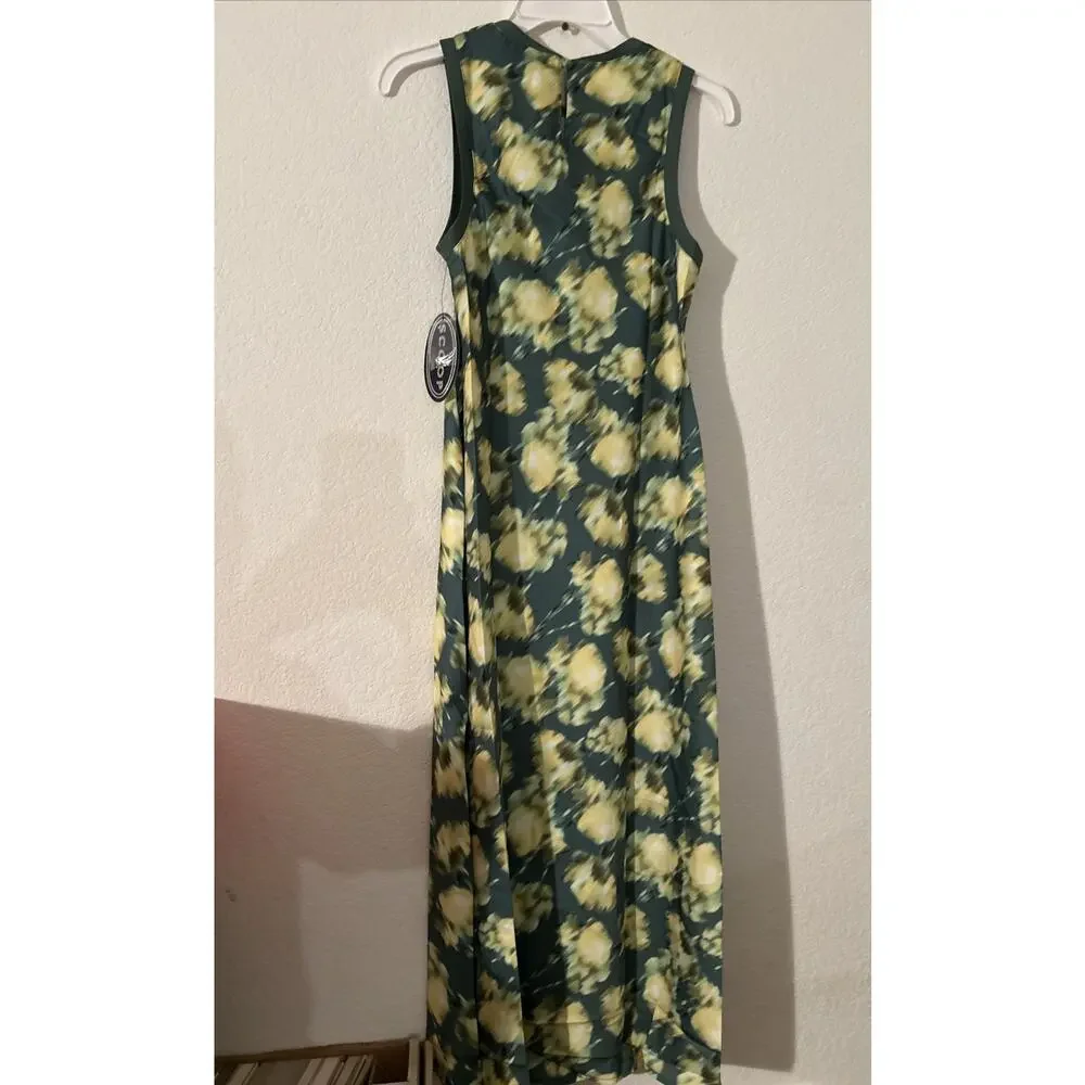 Scoop Women's Midi Tank Midi Dress, XL Nwt Green - Picture 2 of 5